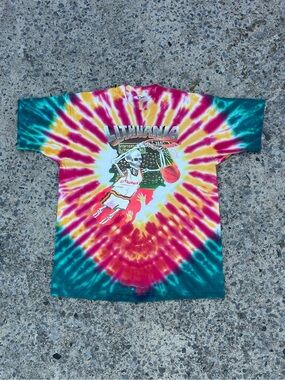 VTG 1992 Grateful Dead Lithuania Basketball Tie-Dye T-Shirt Men’s XL Olympic